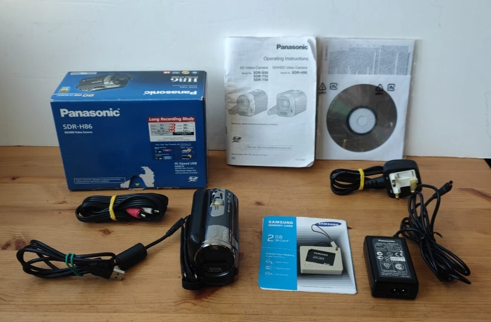 Panasonic SDR-H86 Camcorder - 80GB Hard Drive / SD Card Digital Video Camera - Image 1 of 4
