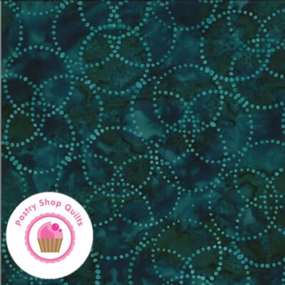 CONFECTION BATIKS 27310 99 Blue Raspberry Circles Moda Kate Spain Quilt Fabric - Image 1 of 4