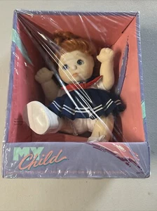 Vintage 1985 Mattel My Child Doll #2174 NOS Red Hair Heterochromia Eyes - Picture 1 of 12