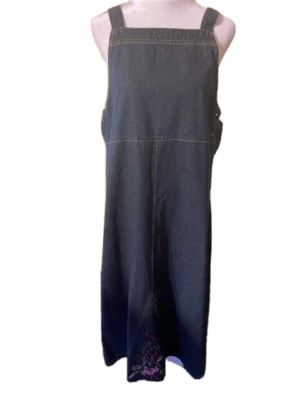 Vestido vaquero con bordado de Carol Anderson talla 12 Foto 1 de 4