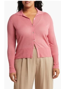 Vince Collar Cardigan (size 2X) - Picture 1 of 3