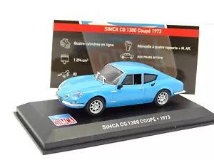 Ixo Stampa 1/43 - Simca CG 1300 Coupé 1973 Blu - Foto 1 di 1