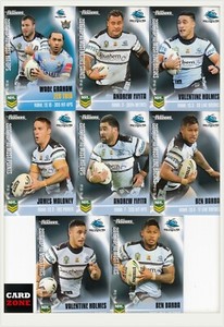 2017 TLA NRL TRADERS TRADING CARD PIECES OF PUZZLES TEAM SET (8)-SHARKS