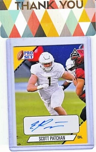 Scott Patchan 2021 Leaf Pro Set Autograph RC  Colorado State DL #PS-SP1 Yellow - Picture 1 of 2