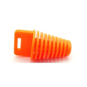 2FastMoto 4 Stroke Exhaust Muffler Wash Plug Orange Soft Rubber  05-7025B - Picture 1 of 3