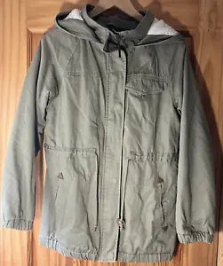 Animal Coat Womens Size 10 Jacket Parka Army Green Utility Winter Padded School - Picture 1 of 14