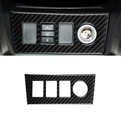 For Toyota RAV4 06-12 Carbon Fiber Console Cigarette Lighter Panel Cover  - Image 1 of 4