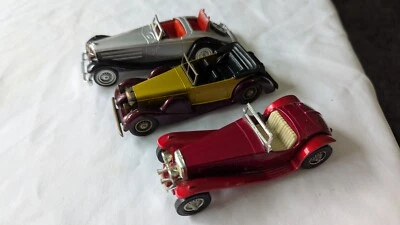 Matchbox MOY Y11 1938 Lagonda Drop Head, Y3 1934 Riley M.P.H & Y20 M-Benz 540k - Image 1 of 4