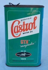 Vintage Castrol GTX Magnatec 1899-1999 100 Jahre Jubiläum Motoröl Blechdose - Bild 1 von 14