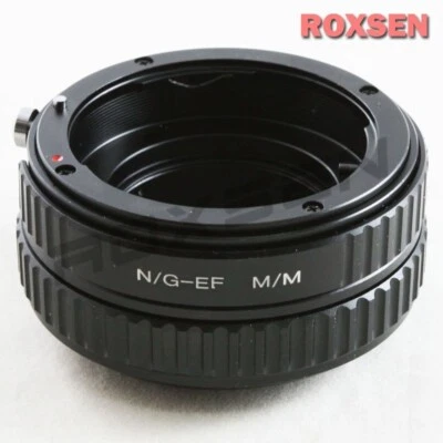 Nikon F mount G lens to Canon EF-M mount macro helicoid adapter EOS M5 M6 II M50 - Image 1 of 3