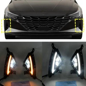 LED DRL For Hyundai Elantra 2021-2022 2023 Daytime Running Lights w/ Turn Signal - Bild 1 von 7