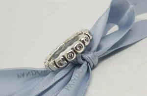 Authentic Pandora White CZ Bright Lights Bubble Ring Sz 56 190829CZ NEW - Picture 1 of 2