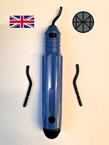 Handentgratwerkzeug + 3 Klingen - Handgerät manuell Gratloch Schlitz Entferner Werkzeug - Bild 1 von 12