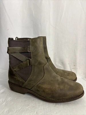 Teva Botas Mujer 7 Ellery Tobillo Marrón Impermeable Cuero Necan Chelsea Cremallera Foto 1 de 4