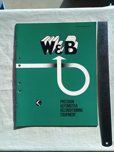 W&B Warren & Brown Precision Automotive Reconditioning Catalogue - Picture 1 of 19