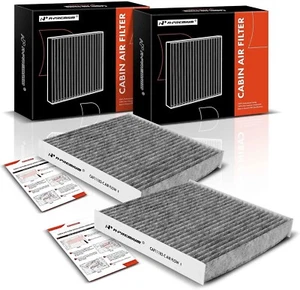 2-PC Cabin Air Filter with Activated Carbon Compatible with Honda CR-V CRV - Picture 1 of 6