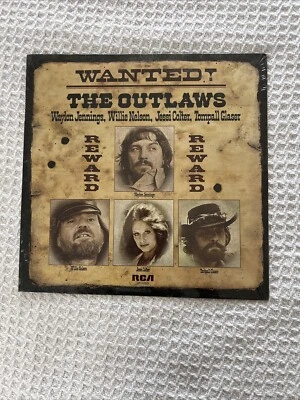 Wanted! The Outlaws Waylon Jennings, Willie Nelson, Jessi Colter, Tompall Vinyl - Image 1 of 4