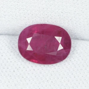 2,17 ct BESTE QUALITÄT GLÄNZEND ROSAROT 100 % NATÜRLICHER RUBIN OVAL siehe Vdo CER RUBIN - Bild 1 von 3