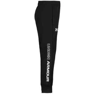 Under Armour UA Boys Brawler Joggers Athletic Pants Black Size 4 New - Picture 1 of 6