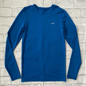 Champion youth boys XL Longsleeve mock collar compression shirt blue - Picture 1 of 4