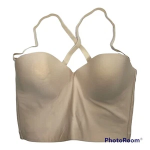 Wacoal 34C Bra Beige Perfect Contour Molded Longline Convertible Underwire 65503 - Picture 1 of 7