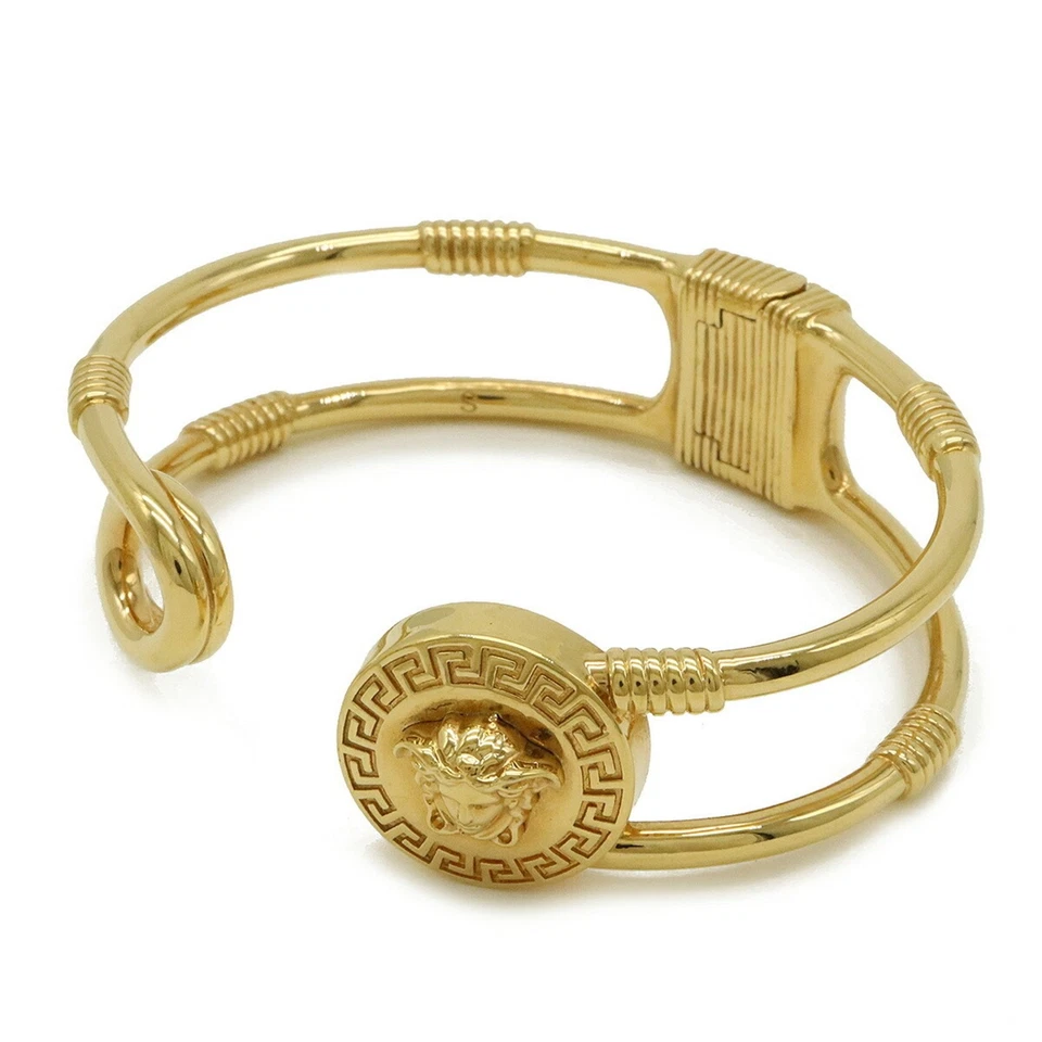 VERSACE Versace Medusa 安全别针手链手镯 GP 金色 1004985 GZl1aghh — 第 1/1 张图片