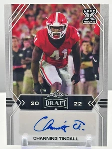 Channing Tindall 2022 Bozza Foglia #BA-CT1 Autografi Auto - Foto 1 di 2