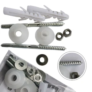 Fixing Screw Set Basin Screw 1 Set Basin Iron Silver Wall Mounted Home Brand New - Picture 1 of 12