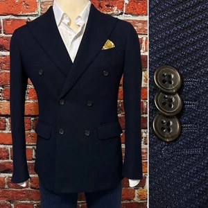 BOGGI MILANO ZWEIREIHER JACKE US 38 (EU 48) BLAU SLIM FIT BLAZER ANGELICO - Bild 1 von 16