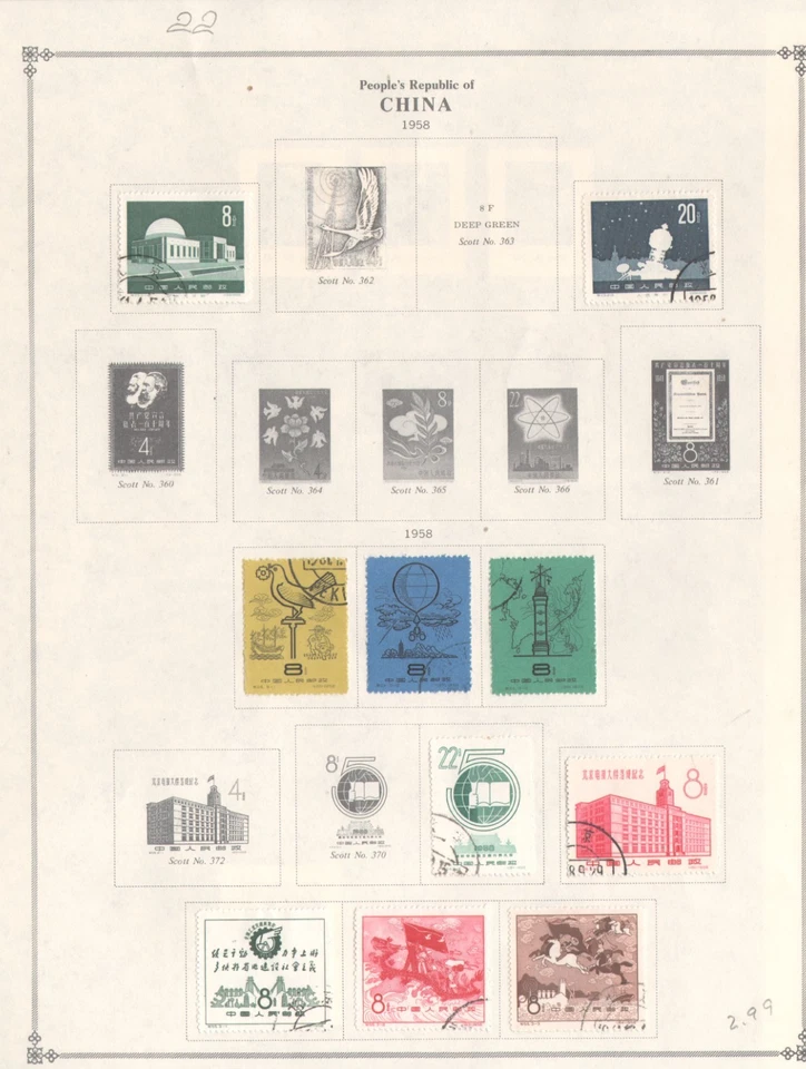 WORLDWIDE /CHINA / LOT OF OLD STAMPS   # 22 A - Image 1 of 1