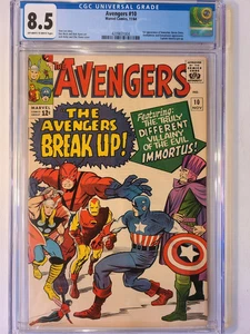 THE AVENGERS # 10 MARVEL 1964 CGC 8.5 FIRST APP IMMORTUS - Picture 1 of 2