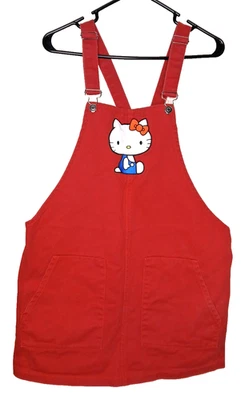 Vestido Hello Kitty Niñas Talla Grande Rojo Denim Sanrio Sanrio Ajustable T14 Foto 1 de 4