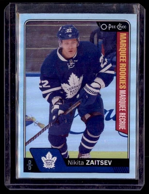 2016-17 O-Pee-Chee Rainbow Foil Nikita Zaitsev Maple Leafs 680 RC - Image 1 of 2