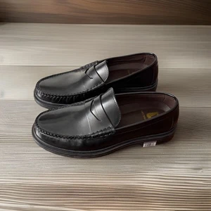 NUOVE scarpe eleganti mocassino uomo Bruno Magli Mello Penny nere in pelle taglia 9 - Foto 1 di 11