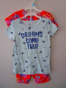 New Carters girls 4 pcs. pajama set, size 5t - Picture 1 of 2