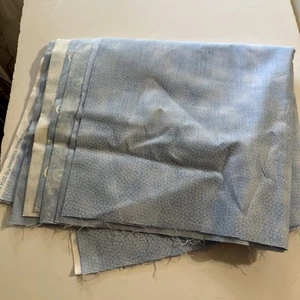 New Fabric Quilting-Sewing 100% Cotton Fabric 6-19”x44” Coordinating Pieces Blue - Picture 1 of 24