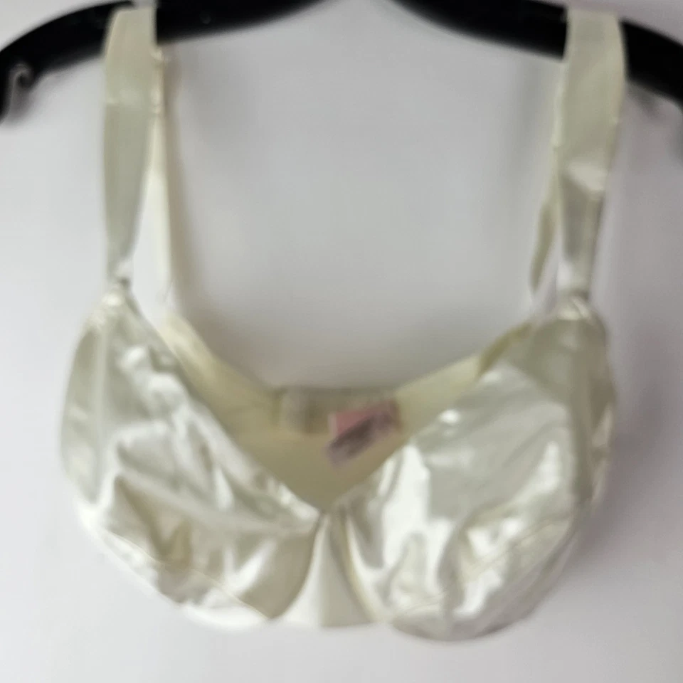Victoria’s Secret Second Skin Satin Ivory Bra 34C Shiny Push Up Y2K Bridal - Image 1 of 4