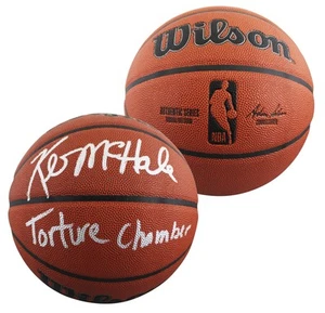 Celtics Kevin McHale "Torture Chamber" Signed Wilson Basketball BAS Witnessed - Picture 1 of 4