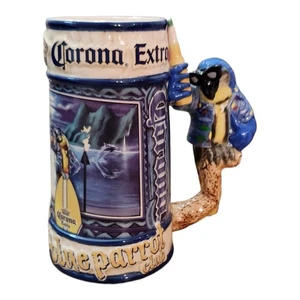 Vintage Corona Extra Blue Parrot Club Sammler Bierkrug  - Bild 1 von 6