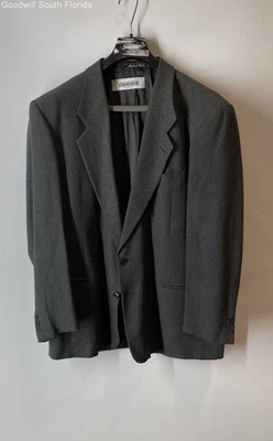 Chaqueta Blazer Mani Para Hombres Gris Manga Larga Calce Regular Dos Botones Talla 44R Foto 1 de 4