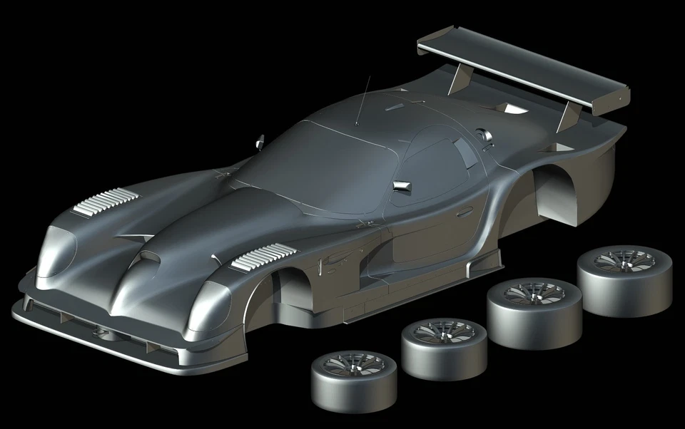 STL File -Panoz Esperante GTR-1 (1997) 3D Print 1/87 1/64 1/43 1/32 1/24 1/18 HO - Image 1 of 4