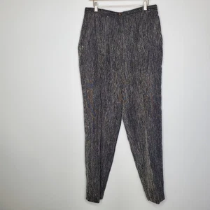 Pantalón Jamie Sadock Mujer Vintage Gris Talla 14 Tiro Alto Cónico Nuevo con Etiquetas - Imagen 1 de 11