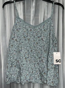 SO Floral Tank - NWT Size Large - Picture 1 of 3