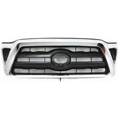For 2005-2008 New Grille Toyota Tacoma Chrome Shell with Black Insert TO1200268 - Image 1 of 4