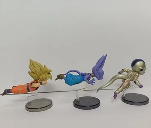 lot of 3 Dragonball Z World DBZ Beerus goku Frieza Final pvc statue figure 3" - Picture 1 of 10