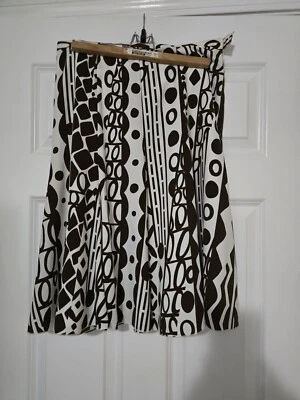 Falda Bmoss Marfil Con Patrón Geométrico Marrón Talla 6  Foto 1 de 2