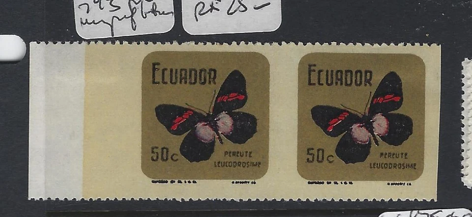 Ecuador Mariposa SC 793 Imperf Entre MNH/MOG (4gmt) Foto 1 de 1