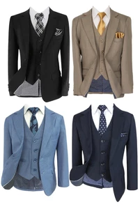 Boys Page Boy Suit Regular Fit Wedding Prom Formal 6 Piece Set Age 1 to 15 - Picture 1 of 29