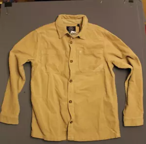 Buffalo David Bitton Shirt Mens L Camel Long Sleeve Corduroy JoSue Shacket - Picture 1 of 9