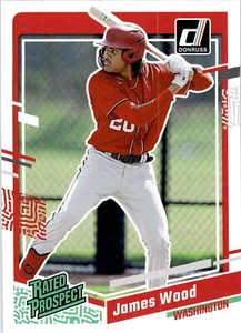 2023 Donruss #80 James Wood - Washington Nationals - Rated Prospect - Picture 1 of 2
